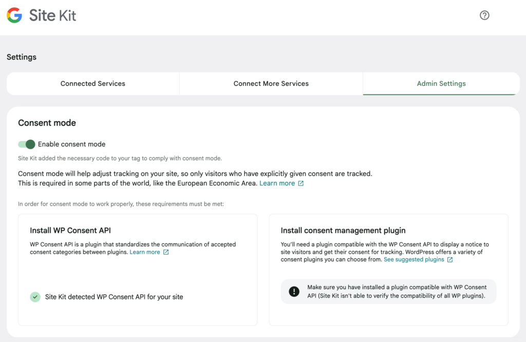 Site Kitの設定画面