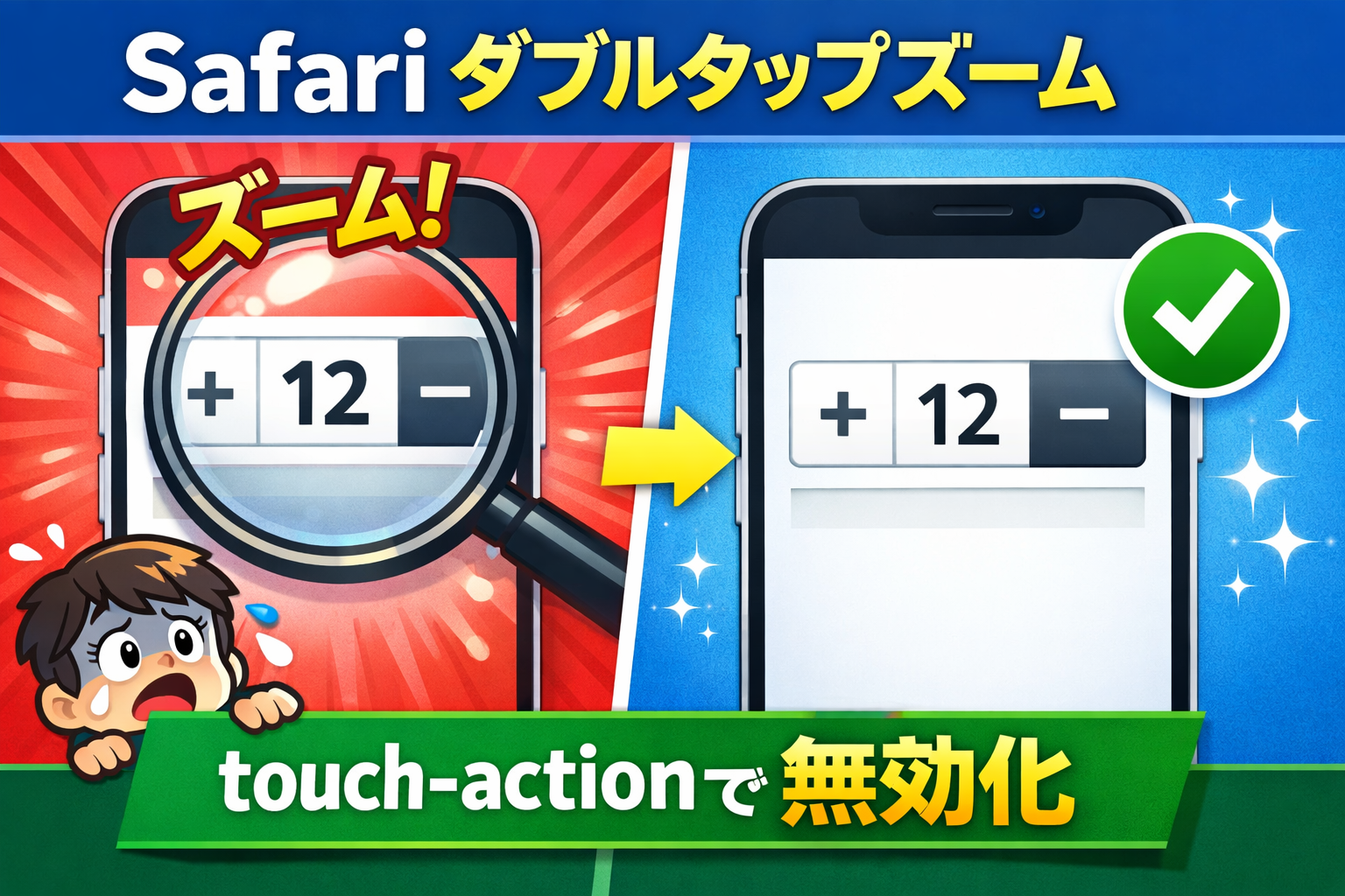 Safariダブルタップズームの解決策