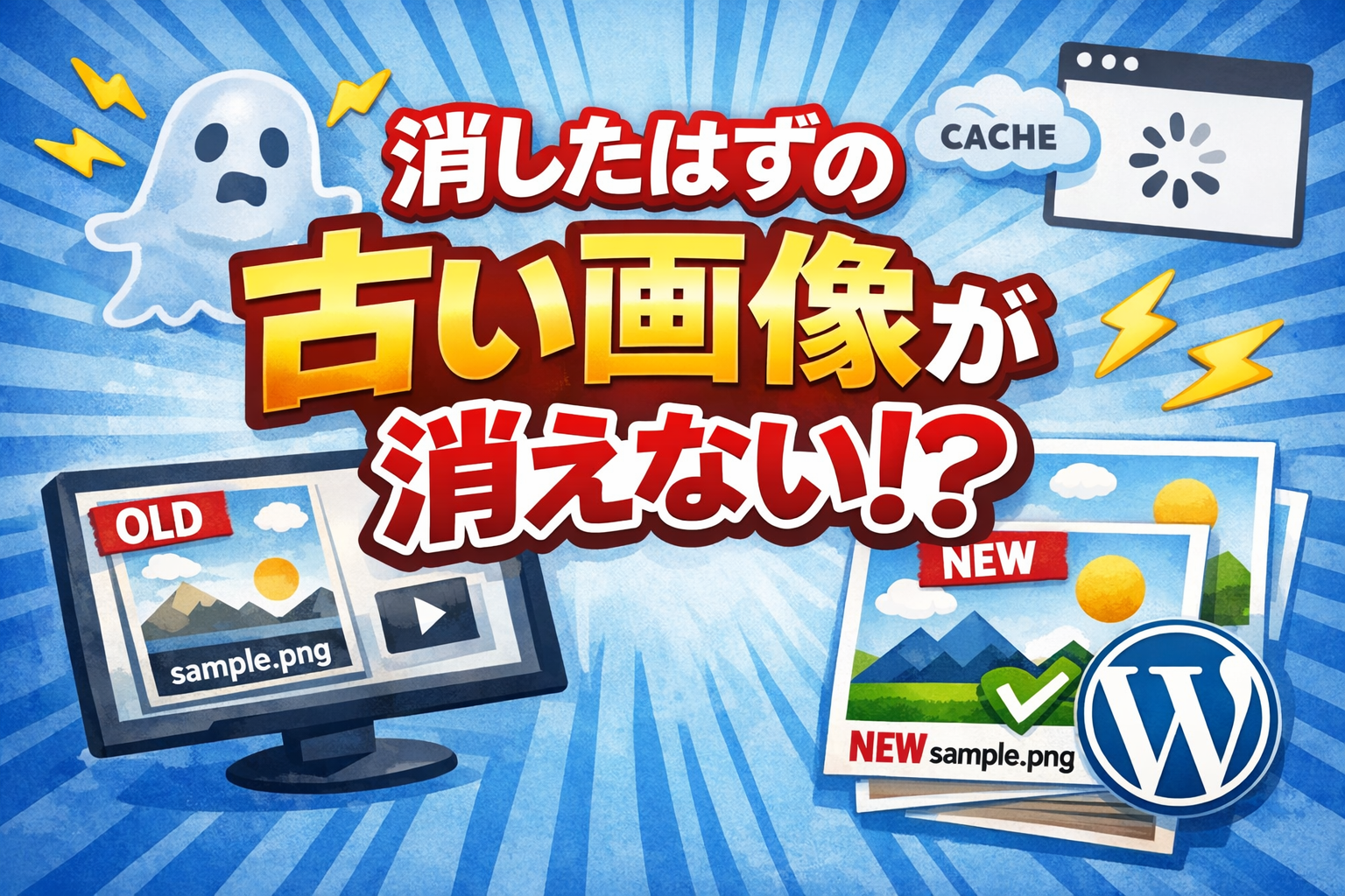 消したはずの古い画像が消えない！？