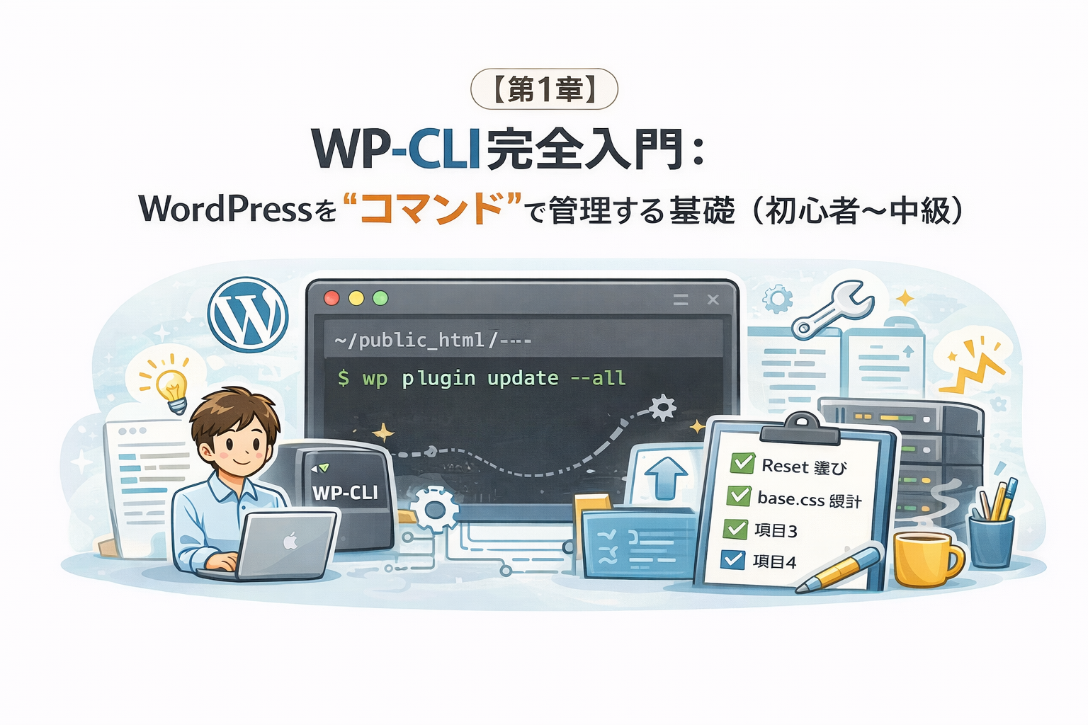 【第1章】 WP-CLI完全入門: WordPressを“コマンド”で管理する基礎(初心者~中級)