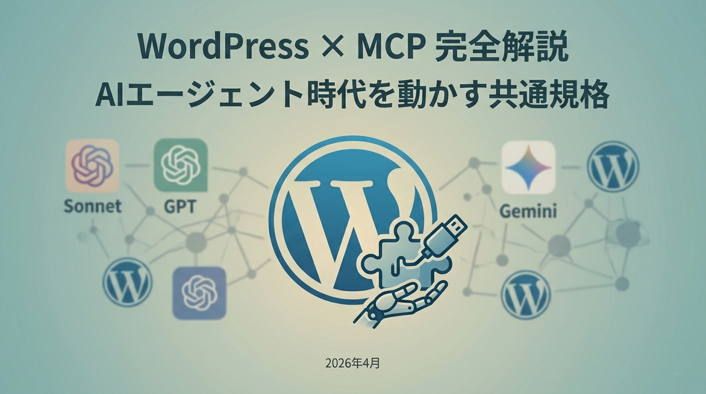 WordPressでAIエージェント時代が始まった——MCP・Claude Connector・Connectors UIを完全解説