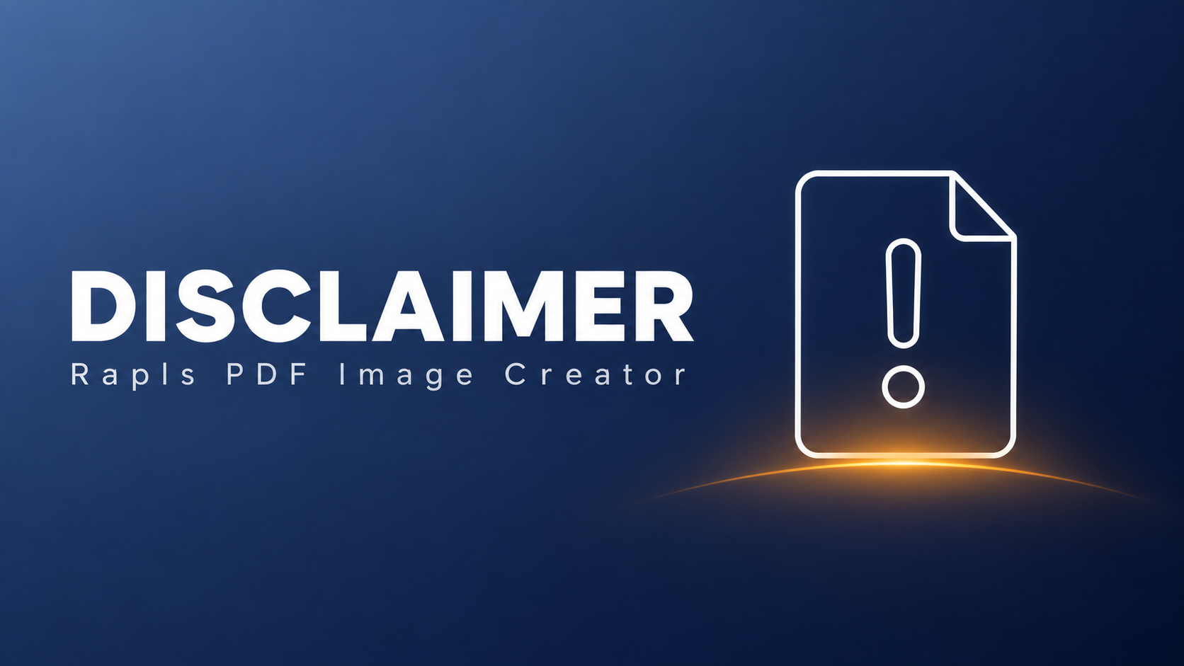 Disclaimer (Rapls PDF Image Creator)