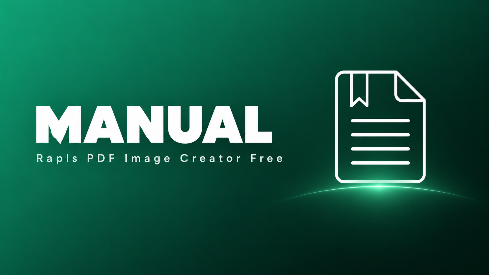 Rapls PDF Image Creator Free Manual